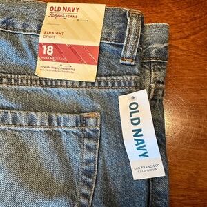 NWT Old Navy Boys Husky Size 18 Straight Leg Jeans